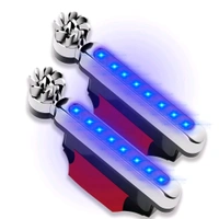 Smart Tech 2pcs Universal Car Wind Power Daytime Running Light, 8 LED Light External Fog Lights are Used for Car Driving Assist Light Accessories, Auto LED Daytime Running Lights for General Purpose Vehicle (Colour: Blue, Red). - Blue, Free
