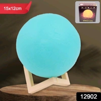 AVM Blue Moon LED Night Lamp – Bedroom Decor with Plastic Stand (15x12 cm)