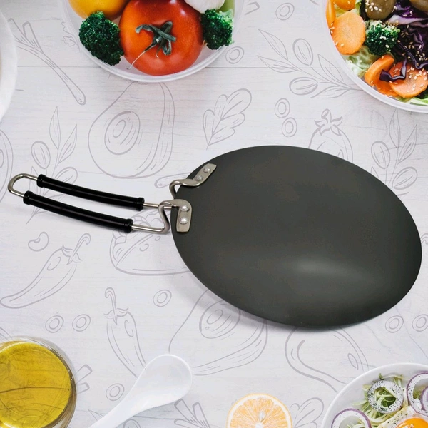 RAYS Multi-Purpose Aluminium Rays Roti Tawa - 9-Inch Non-Stick, Non-Toxic Cooking Essential