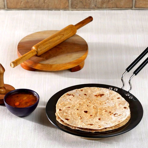 RAYS Multi-Purpose Aluminium Rays Roti Tawa - 9-Inch Non-Stick, Non-Toxic Cooking Essential