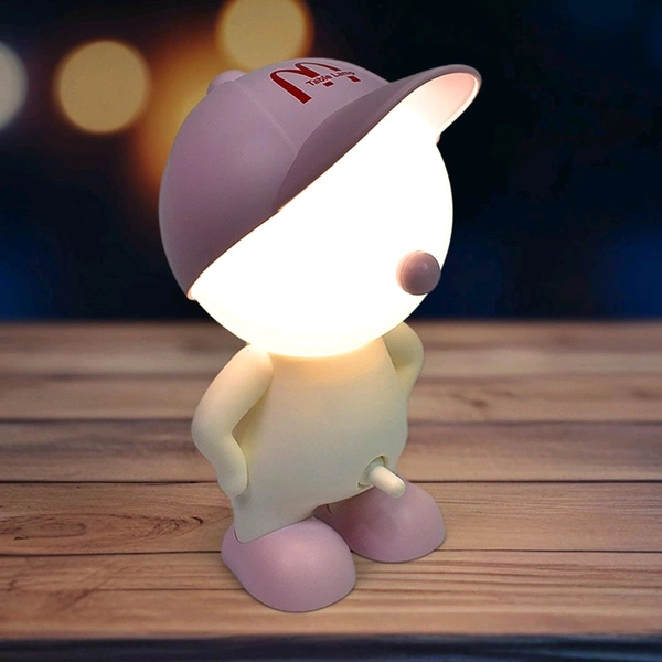 AVM Cute Cartoon LED Desk Night Light – Portable USB Rechargeable Reading Lamp with Flexible Design