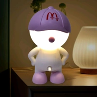 AVM Cute Cartoon LED Desk Night Light – Portable USB Rechargeable Reading Lamp with Flexible Design