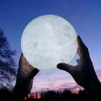 AVM Moon Night Lamp with Stand – Perfect Bedroom Decor (15x13 cm)