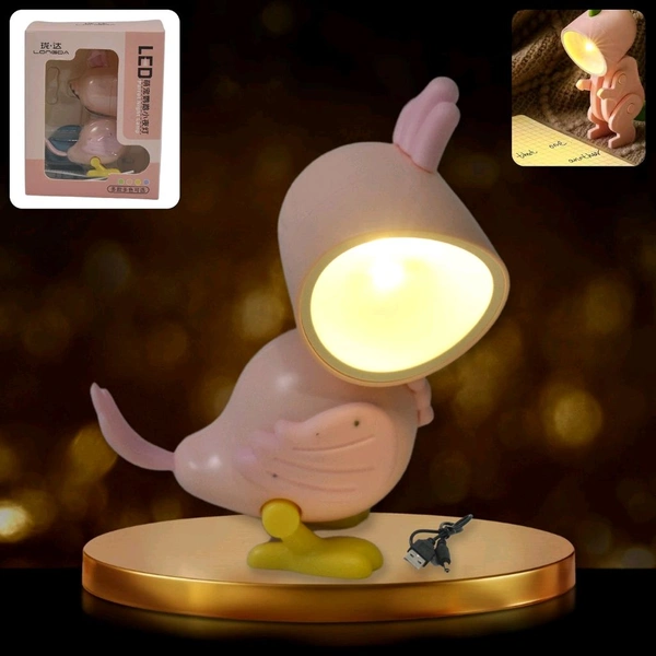 Magnetic Parrot Shape Night lamp Mini Nightlight Portable LED Desk Lamp for Kids Bedroom, Battery-Operated Night Lamp for Home / Reading Table (Battery Included / 1 Pc)