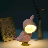 AVM Magnetic Parrot Shape Night lamp Mini Nightlight Portable LED Desk Lamp for Kids Bedroom, Battery-Operated Night Lamp for Home / Reading Table (Battery Included / 1 Pc)
