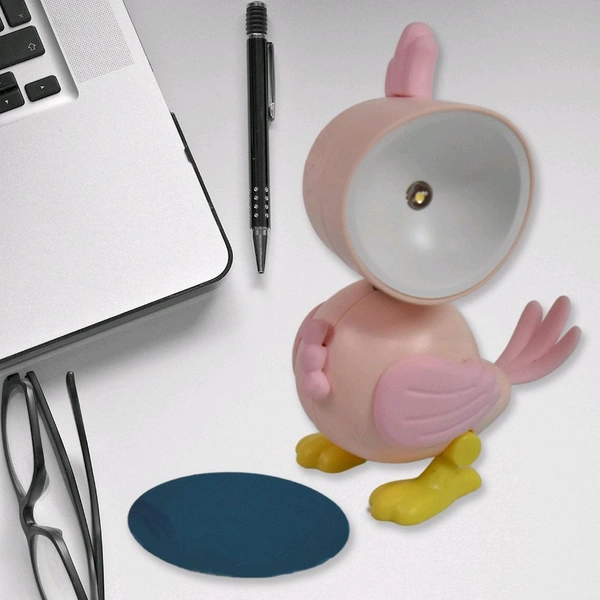 AVM Magnetic Parrot Shape Night lamp Mini Nightlight Portable LED Desk Lamp for Kids Bedroom, Battery-Operated Night Lamp for Home / Reading Table (Battery Included / 1 Pc)