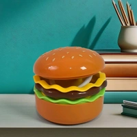 AVM Burger Delight LED Night Lamp – Rechargeable Kids Desk Lamp & Decorative Table Light