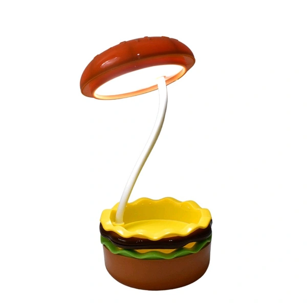 AVM Burger Delight LED Night Lamp – Rechargeable Kids Desk Lamp & Decorative Table Light