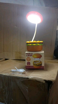 AVM Burger Delight LED Night Lamp – Rechargeable Kids Desk Lamp & Decorative Table Light