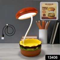 AVM Burger Delight LED Night Lamp – Rechargeable Kids Desk Lamp & Decorative Table Light