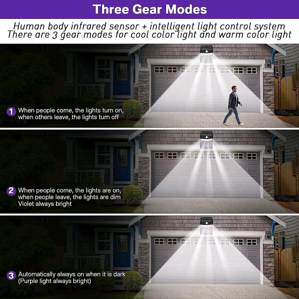 AVM 2-in-1 Solar Mosquito Zapper & Motion Sensor Light - Outdoor Bug Zapper for Backyard, Garden & Doorways