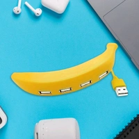V-Core Banana-Shaped 4-Port USB Hub – Fun & Functional USB 2.0 Splitter for PC & Laptop