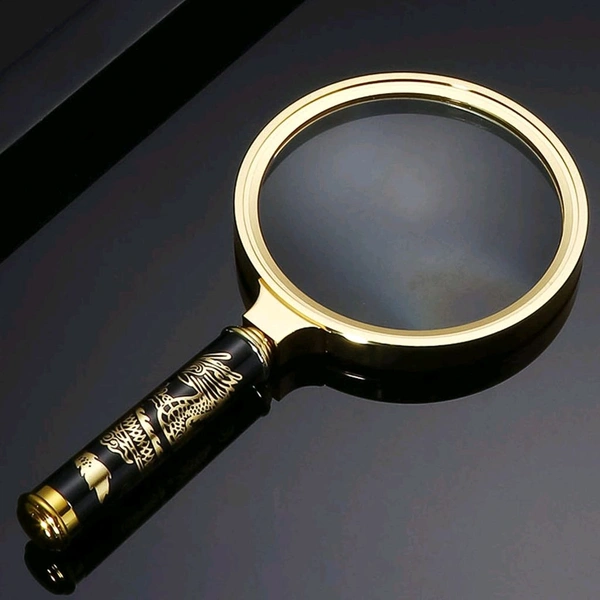 High-Quality 60mm Magnifying Glass with Metal Frame – Ideal for Reading, Insect Observation, and Maps