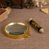 AVM High-Quality 60mm Magnifying Glass with Metal Frame – Ideal for Reading, Insect Observation, and Maps