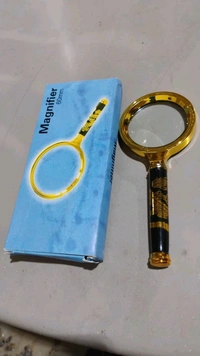 AVM High-Quality 60mm Magnifying Glass with Metal Frame – Ideal for Reading, Insect Observation, and Maps