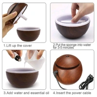 AVM Ultrasonic Aromatherapy Humidifier: Essential Oil Diffuser for Home & Travel