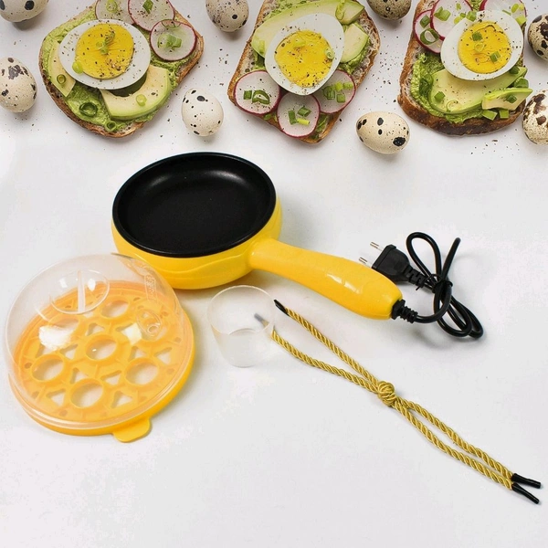 Multifunctional Egg Boiler & Frying Pan: Quick & Easy Egg Cooking Solution