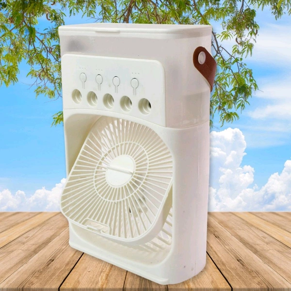 AVM 2-in-1 Portable Fan with Humidifier | 3 Mist Levels, 3 Fan Speeds, USB Powered Mini Air Cooler