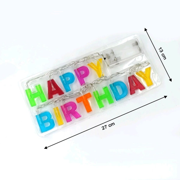 AVM Battery-Operated LED Happy Birthday String Lights – Decorative Outdoor & Indoor Party Lighting|Viva_Store