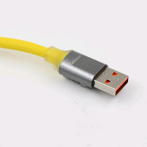 V-Tech Type C data cable Fast Charging, Data Transfer Cable, Cable For All C Type Mobile Use With Light (1 Mtr. / 1 Pc)