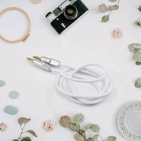 V-Tech Aux Cable for Mobile and Tablet Auxiliary Audio Cable, Compatible for Headphones, Smartphones, Home / Car Stereos & More (1 Pc / 1000MM)