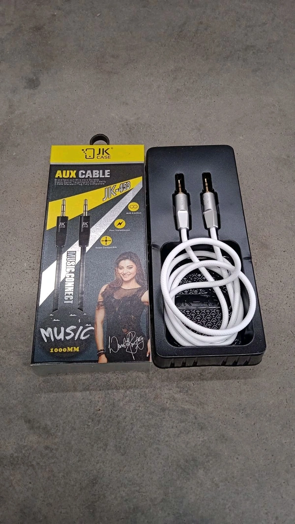 V-Tech Aux Cable for Mobile and Tablet Auxiliary Audio Cable, Compatible for Headphones, Smartphones, Home / Car Stereos & More (1 Pc / 1000MM)