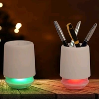 V-Tech Multifunctional 4 Compartment Pen Holder with Bluetooth Speaker 5 W Bluetooth Speaker Laptop / Desk Speaker / Table Lamp / Night Lamp Smart Color Changing Pen Stand Wireless Bluetooth Speaker