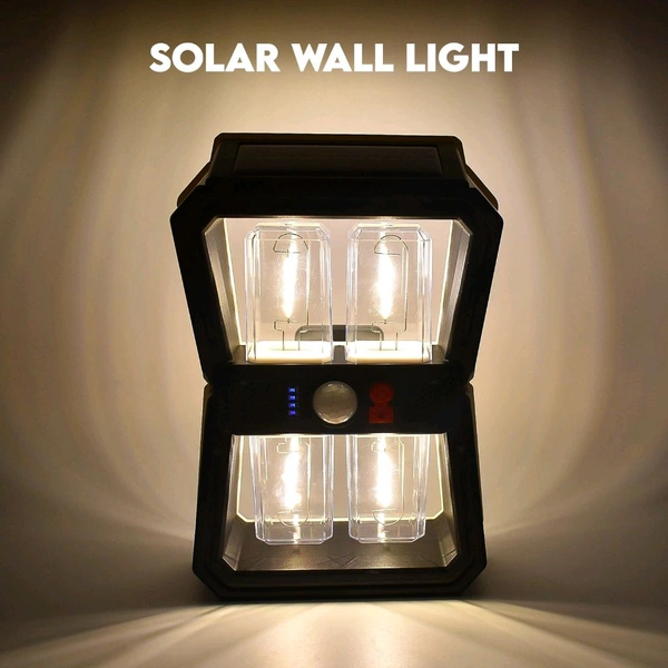 Viva Solar Wall Lantern Light with 3 Modes & Motion Sensor
