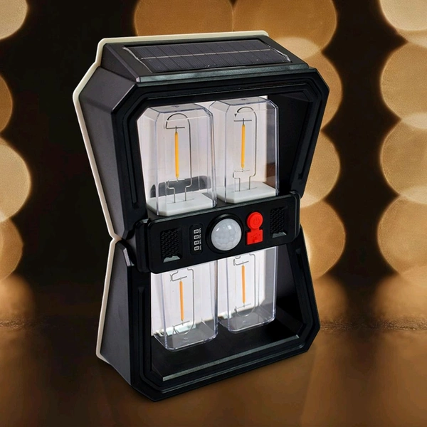 Viva Solar Wall Lantern Light with 3 Modes & Motion Sensor