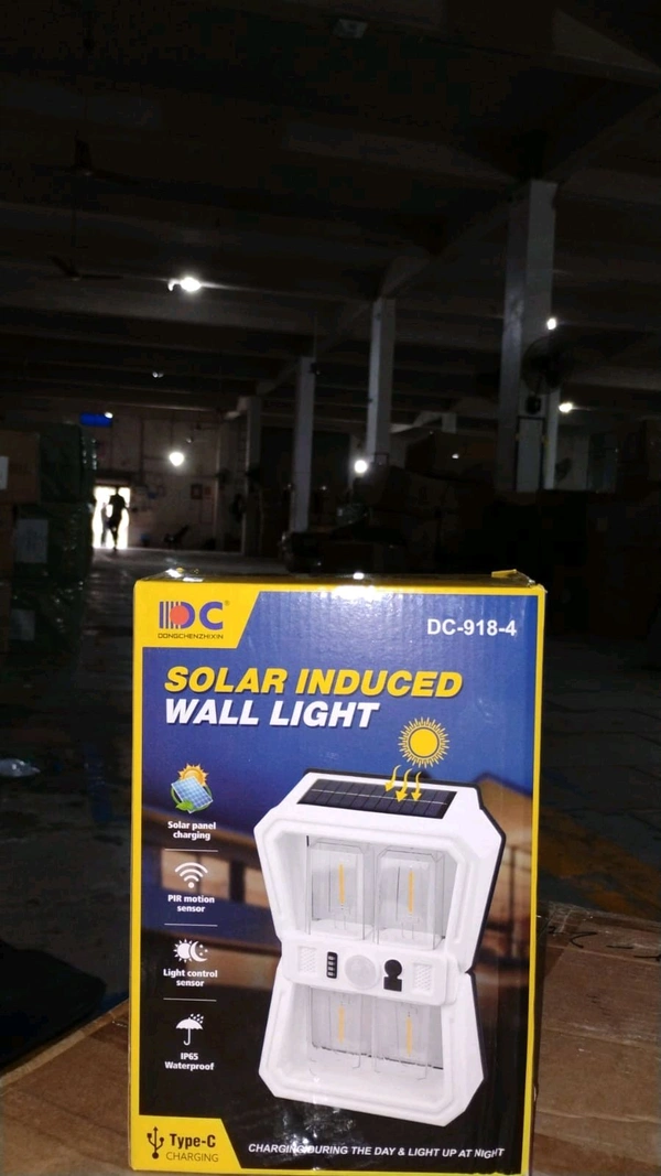 Viva Solar Wall Lantern Light with 3 Modes & Motion Sensor
