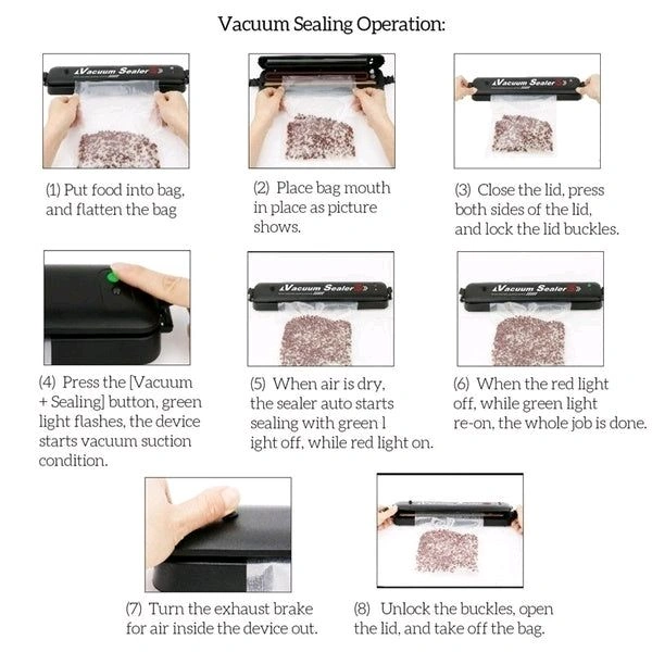 V-Tech One-Touch Automatic Big Vacuum Sealing Machine for Dry And Moist Food Fresh Preservation