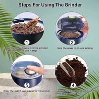 V-Tech Mini Mixer, Small Blander, powerful Mini Grinder, Electric Coffee Bean Grinder Machine Portable Grinder for Home and Office. (4 Blade Grinder)