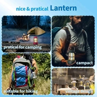 AVM LED Camping Lante Light Retro Style Lighting Battery Type-C Rechargeable