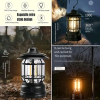 AVM LED Camping Lante Light Retro Style Lighting Battery Type-C Rechargeable