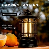 AVM LED Camping Lante Light Retro Style Lighting Battery Type-C Rechargeable