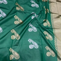 Soft Litchi Silk Saree - Light Blue, 5.5 mtrs