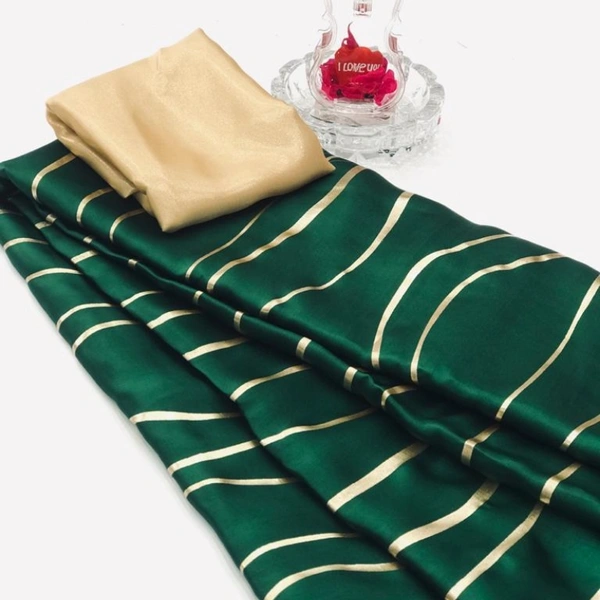 Pure Satin Silk Saree - 5.5mts, 11 colour(check pics)