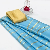 Pure Satin Silk Saree - 5.5mts, 11 colour(check pics)