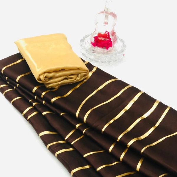 Pure Satin Silk Saree - 5.5mts, 11 colour(check pics)