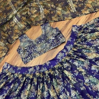 Organza Lehenga Choli With Duppata - refer pics, upto XXL