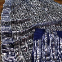 New Fancy Saree (Celebrity Inspired by Malaika Arora ) ) - blue, 5.5mtrs