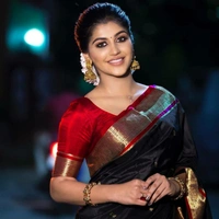 The Pure Kanchipuram Saree - black, 5.50mtrs