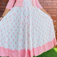 Anarkali Kurtis - white, M L XL XXL