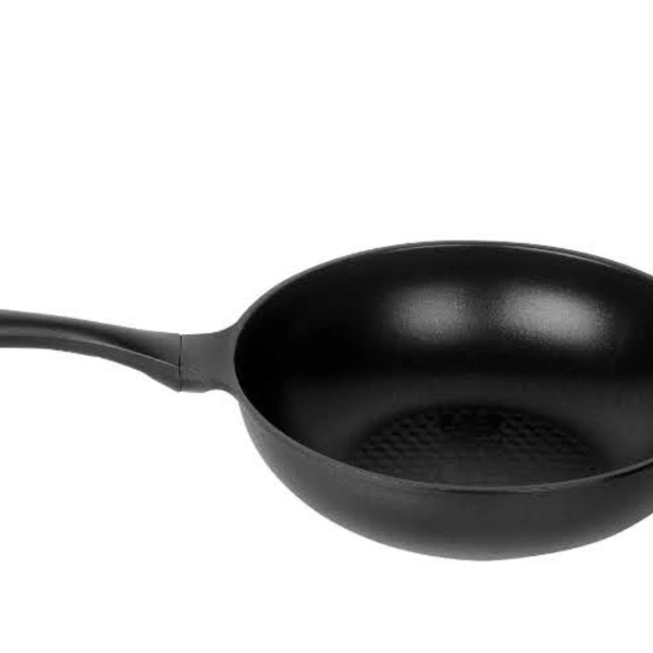 Chefline Corporation  JAYEED BASIC XYLAN PLUS COATING WOKPAN (28 CM), NON-STICK, MADE IN SOUTH KOREA - black, 28 cm