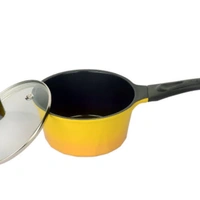 Chefline Corporation  ECO-LITE SAUCEPAN 18 CM, CHEFLINE DIAMOND CERAMIC, NON-STICK, MADE IN SOUTH KOREA - yellow , 18 cm