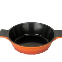 Chefline Corporation  LITE CASSEROLE, CHEFLINE DIAMOND CERAMIC, NON-STICK, MADE IN SOUTH KOREA - orange , 24 cm