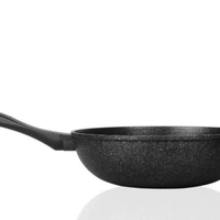 Chefline Corporation  CHEFLINE STARK WOKPAN (SILVER), NON-STICK, MADE IN SOUTH KOREA - silver, 28 cm
