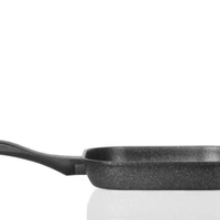 Chefline Corporation  CHEFLINE STARK FRYPAN - SQUARE (27 CM) (SILVER), NON-STICK, MADE IN SOUTH KOREA - silver, 27 cm