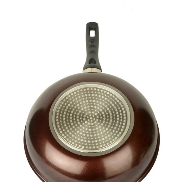 Chefline Corporation  DIAMOND INDUCTION WOKPAN, CHEFLINE, NON-STICK, MADE IN SOUTH KOREA - red, 24 cm