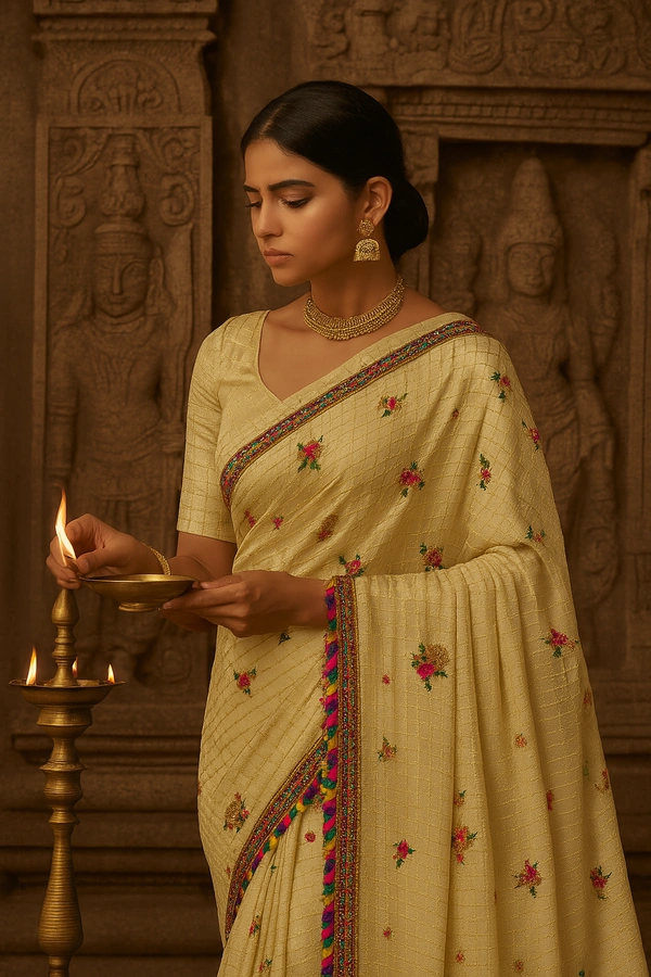 KALPSUTRA FANCEY SAREE-SKU-200003058